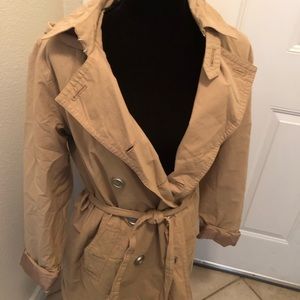 Beautiful Tan Nautica Trench Coat